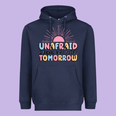 Unafraid I Know Who Holds Tomorrow Heavyweight Hoodie Designed By Maliassmallbusiness