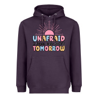 Plum unafraid i know who holds tomorrow Heavyweight Hoodie - MaliasSmallBusiness
