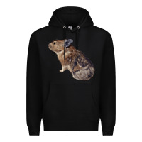Black pika Premium Hoodie - LillyAllenDesigns