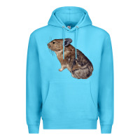 Ocean Blue pika Premium Hoodie - LillyAllenDesigns
