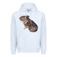 White pika Premium Hoodie - LillyAllenDesigns