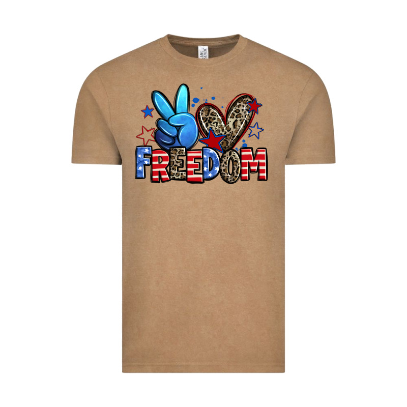 Peace Love Freedom Vintage Tee by Zillion Design Studio | Teevron