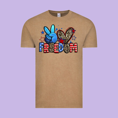 Peace Love Freedom Vintage Tee Designed By Zillion Design Studio