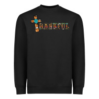 Black thankful pumpkin cross Heavyweight Sweatshirt - RanaPortraitStore