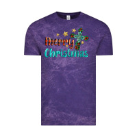Cloud Purple merry christmas turquoise gemstones cross Vintage Tee - BarkalooDesign