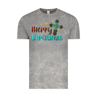 Cloud Rock merry christmas turquoise gemstones cross Vintage Tee - BarkalooDesign