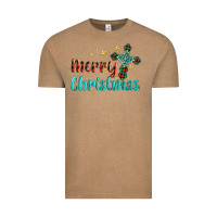 Vintage Coffee merry christmas turquoise gemstones cross Vintage Tee - BarkalooDesign