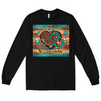 Black nurse leopard heart Long Sleeve Tee - JahusDesignShop
