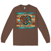 Chestnut nurse leopard heart Long Sleeve Tee - JahusDesignShop