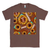 Chestnut football leopard sunflower seamless pattern Classic Tee - JahusDesignShop