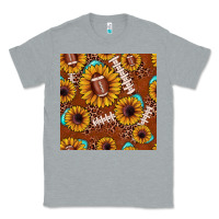 Heather Grey football leopard sunflower seamless pattern Classic Tee - JahusDesignShop