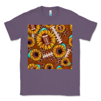 Lavender football leopard sunflower seamless pattern Classic Tee - JahusDesignShop
