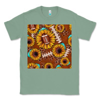 Sage football leopard sunflower seamless pattern Classic Tee - JahusDesignShop