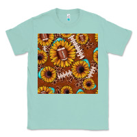 Seafoam football leopard sunflower seamless pattern Classic Tee - JahusDesignShop