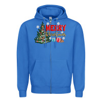 Merry Christmas Tree Zipper Hoodie | Teevron