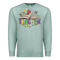 Seafoam teacher mardi gras Premium Sweatshirt - MaliasSmallBusiness