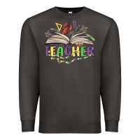 Smoke teacher mardi gras Premium Sweatshirt - MaliasSmallBusiness