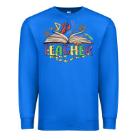 True Royal teacher mardi gras Premium Sweatshirt - MaliasSmallBusiness