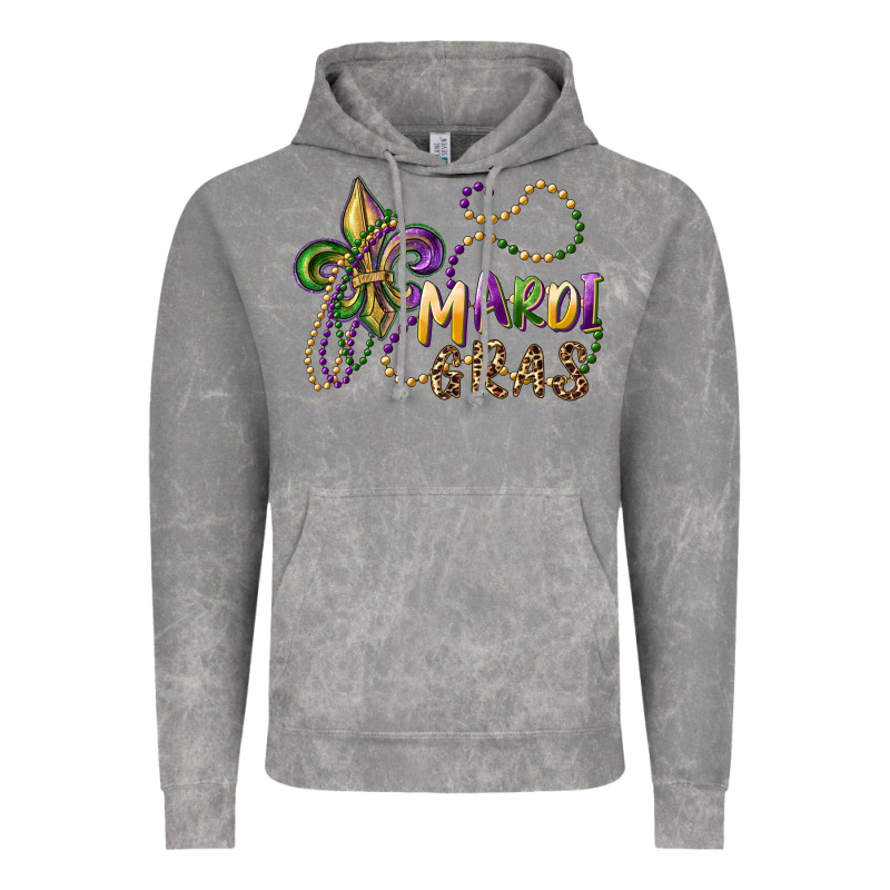 Mardi Gras Fleur De Lis And Beads Vintage Hoodie by RanaPortraitStore | Teevron