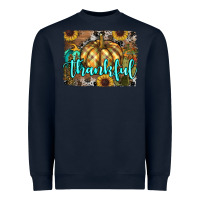 Navy thankful pumpkin Heavyweight Sweatshirt - RanaPortraitStore