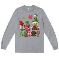 Heather Grey be merry Long Sleeve Tee - BundleAndBundleShop