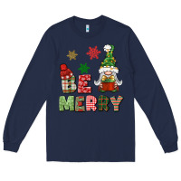 Navy be merry Long Sleeve Tee - BundleAndBundleShop