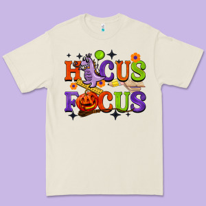 Hocus Focus Halloween Teacher Premium Tee Designed By Barkaloodesign