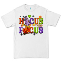 White hocus focus halloween teacher Premium Tee - BarkalooDesign