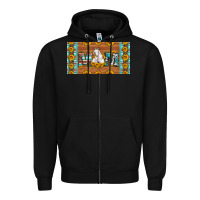 Black mom goat sunflowers license plate Zipper Hoodie - Artiststas