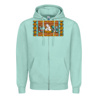 Seafoam mom goat sunflowers license plate Zipper Hoodie - Artiststas