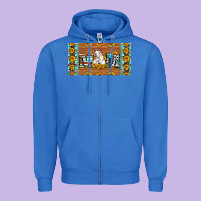Mom Goat Sunflowers License Plate Zipper Hoodie Designed By Artiststas