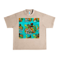 French Oak salty vibes seamless pattern Urban Heavy Tee - HRA Design Shop