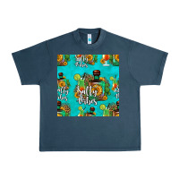 Midnight Navy salty vibes seamless pattern Urban Heavy Tee - HRA Design Shop