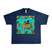 Navy salty vibes seamless pattern Urban Heavy Tee - HRA Design Shop