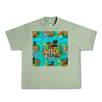 Oil Green salty vibes seamless pattern Urban Heavy Tee - HRA Design Shop