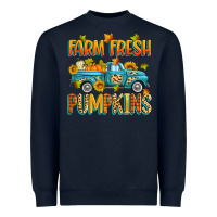 Navy farm fresh pumpkins Heavyweight Sweatshirt - Zillion Design Studio