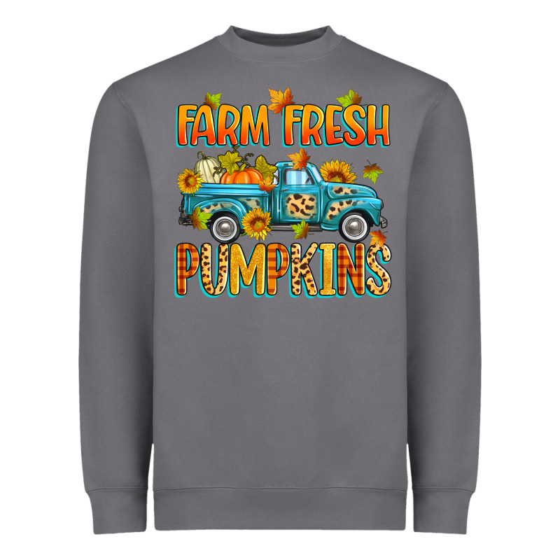 Farm Fresh Pumpkins Heavyweight Sweatshirt by Zillion Design Studio | Teevron