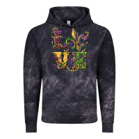Cloud Black love fleur de lis Vintage Hoodie - RanaPortraitStore