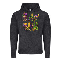 Vintage Black love fleur de lis Vintage Hoodie - RanaPortraitStore
