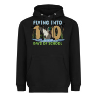 Black flying into 100 days of school Heavyweight Hoodie - MaliasSmallBusiness