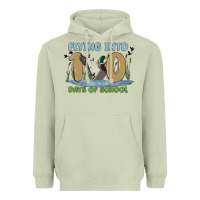 Matcha flying into 100 days of school Heavyweight Hoodie - MaliasSmallBusiness