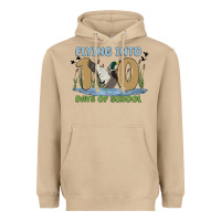 Mushroom flying into 100 days of school Heavyweight Hoodie - MaliasSmallBusiness