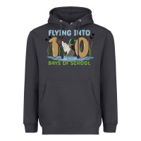 Smoke flying into 100 days of school Heavyweight Hoodie - MaliasSmallBusiness