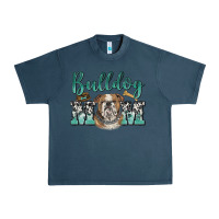 Midnight Navy bulldog mom Urban Heavy Tee - BarkalooDesign