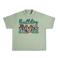 Oil Green bulldog mom Urban Heavy Tee - BarkalooDesign
