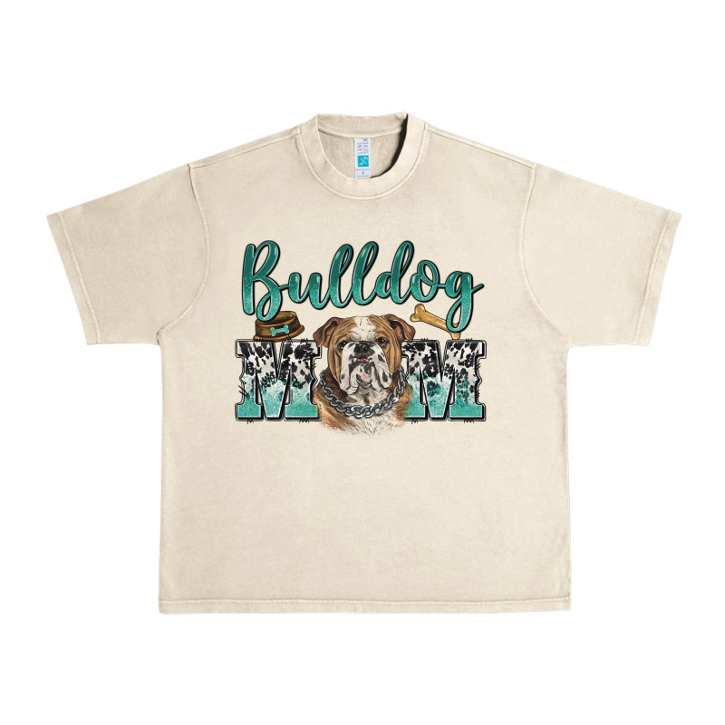 Bulldog Mom Urban Heavy Tee by BarkalooDesign | Teevron