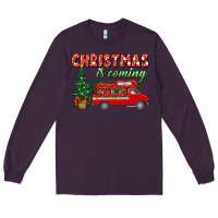 Plum christmas is coming Long Sleeve Tee - BundleAndBundleShop