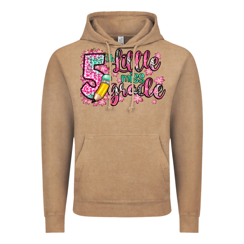 Little Miss 5th Grade Vintage Hoodie by Zillion Design Studio | Teevron