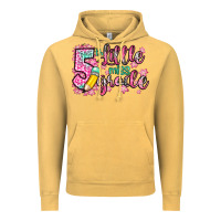 Vintage Mustard little miss 5th grade Vintage Hoodie - Zillion Design Studio