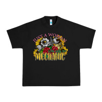 Black just a woman who loves her mechanic Urban Heavy Tee - SublimationCraftShop